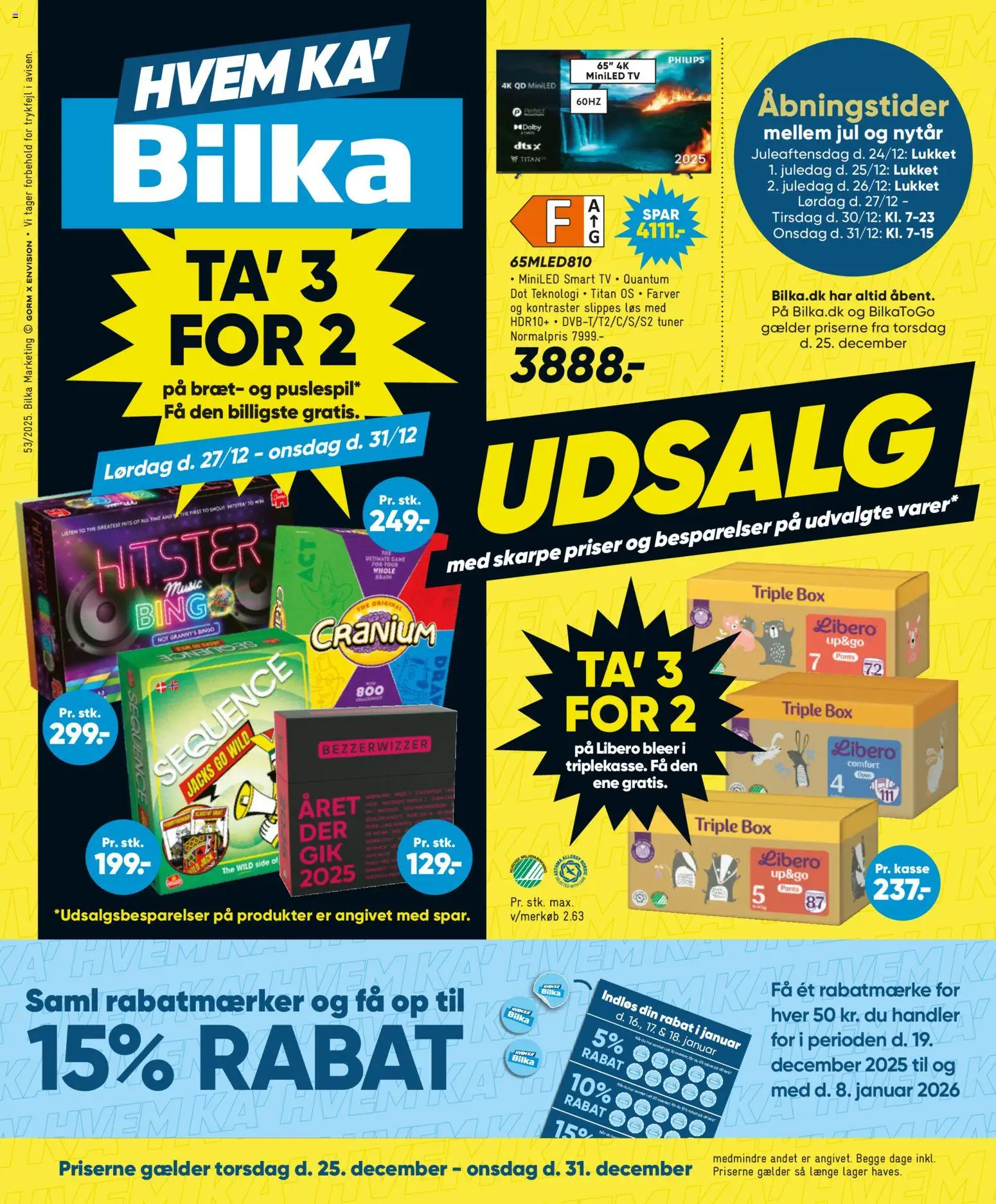 Eksempel på tilbudsavis Tilbudsavis fra butik Bilka gyldig fra 25/12/2025