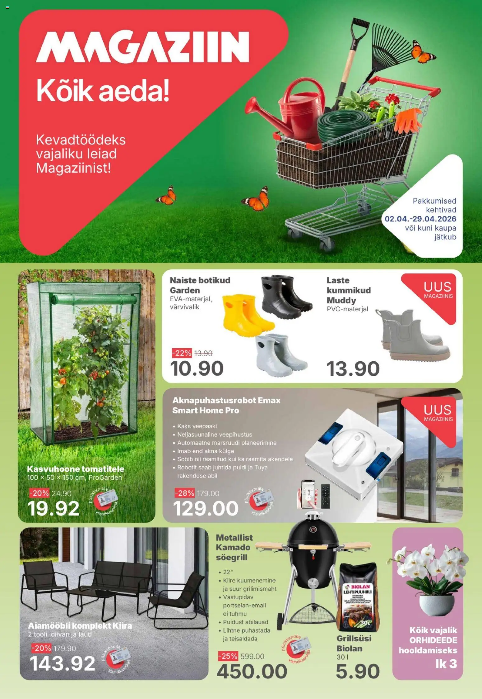 Magaziin kliendilehe eelvaade alates 02.04.2026