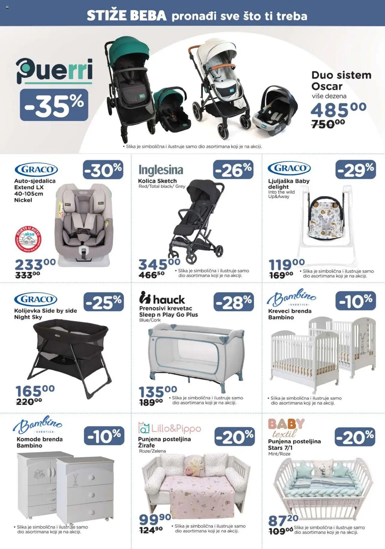 Pregled letka Katalog Stiže beba pronađi sve što ti treba trgovine AKSA vrijedi od 2025.09.22