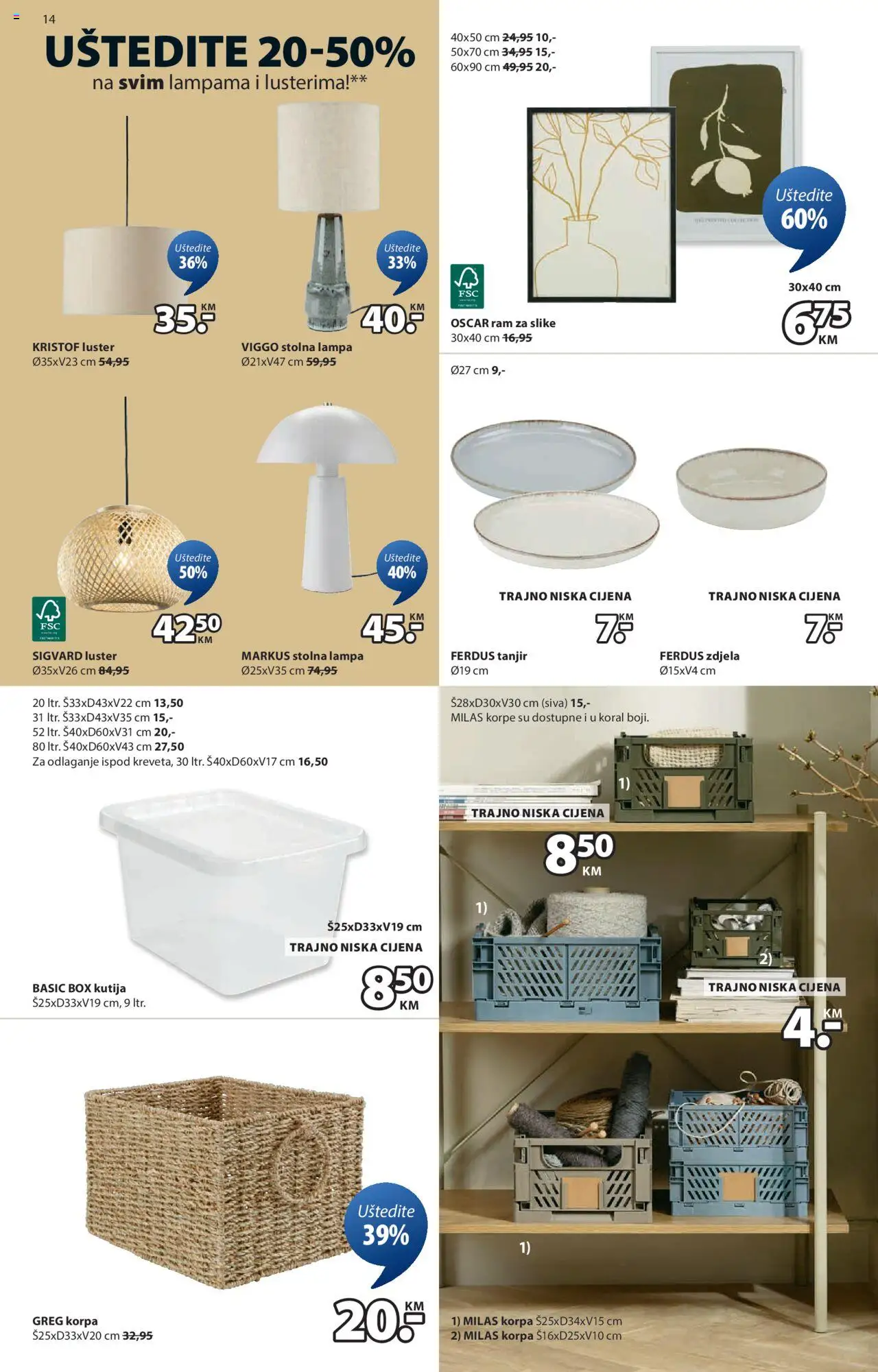 Pregled letka Sedmična ponuda trgovine JYSK vrijedi od 2025.10.08