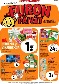 Kaupan K-Citymarket Tarjoukset esikatselu, voimassa 25/08/2025