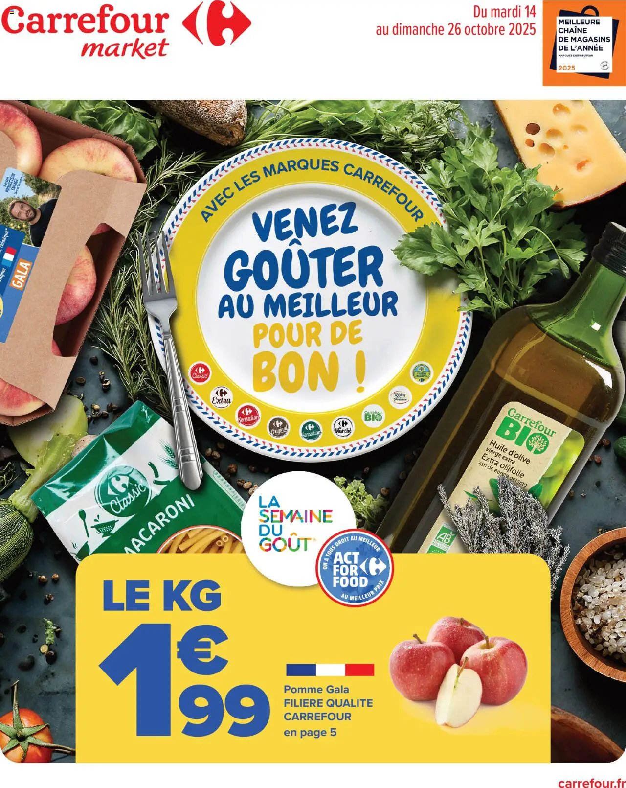 Catalogue la semaine du goût de la boutique Carrefour Market valable du 14/10/2025 - Page numéro 1