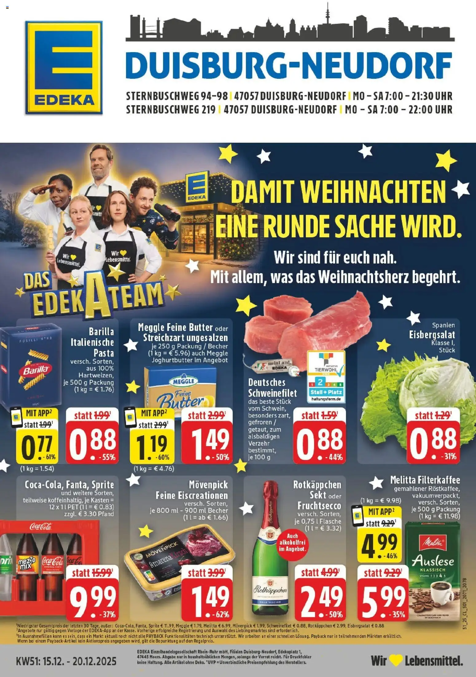 Vorschau von dem Prospekt des Geschäftes Edeka, gültig ab dem 15.12.2025