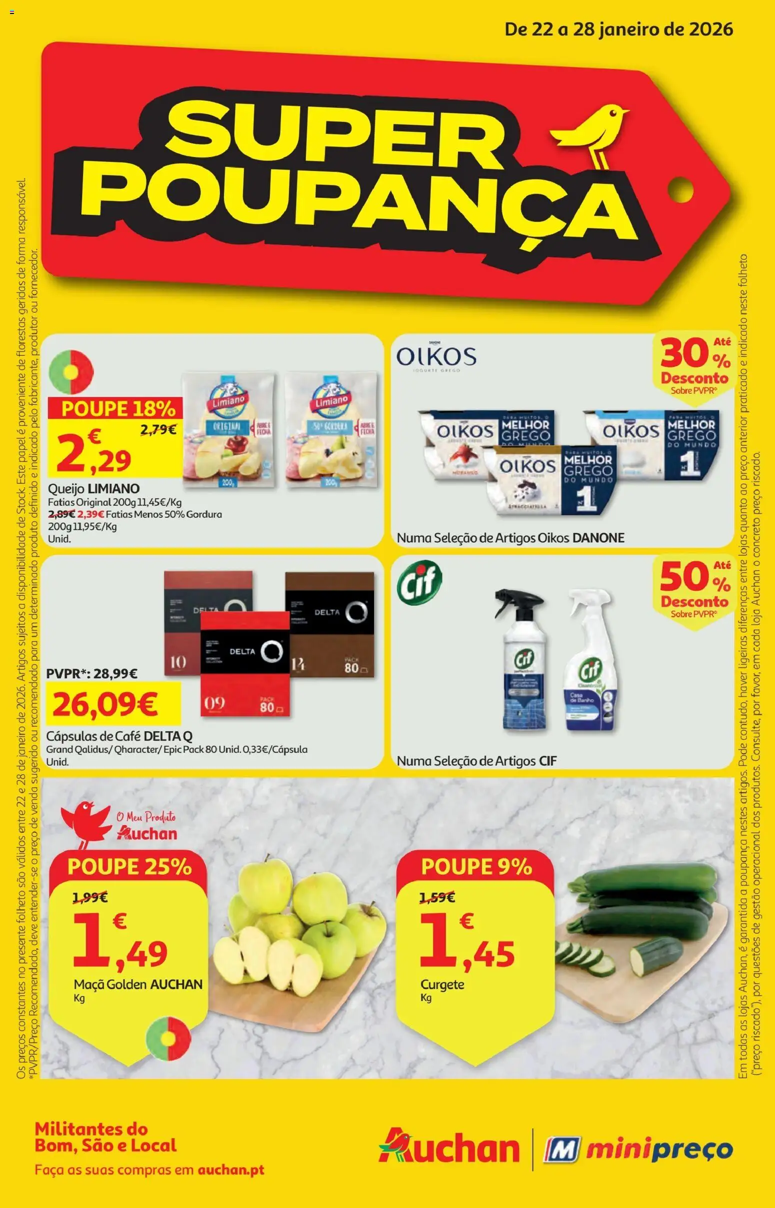 Pré-visualização do folheto da loja Minipreço válida a partir de 22/01/2026