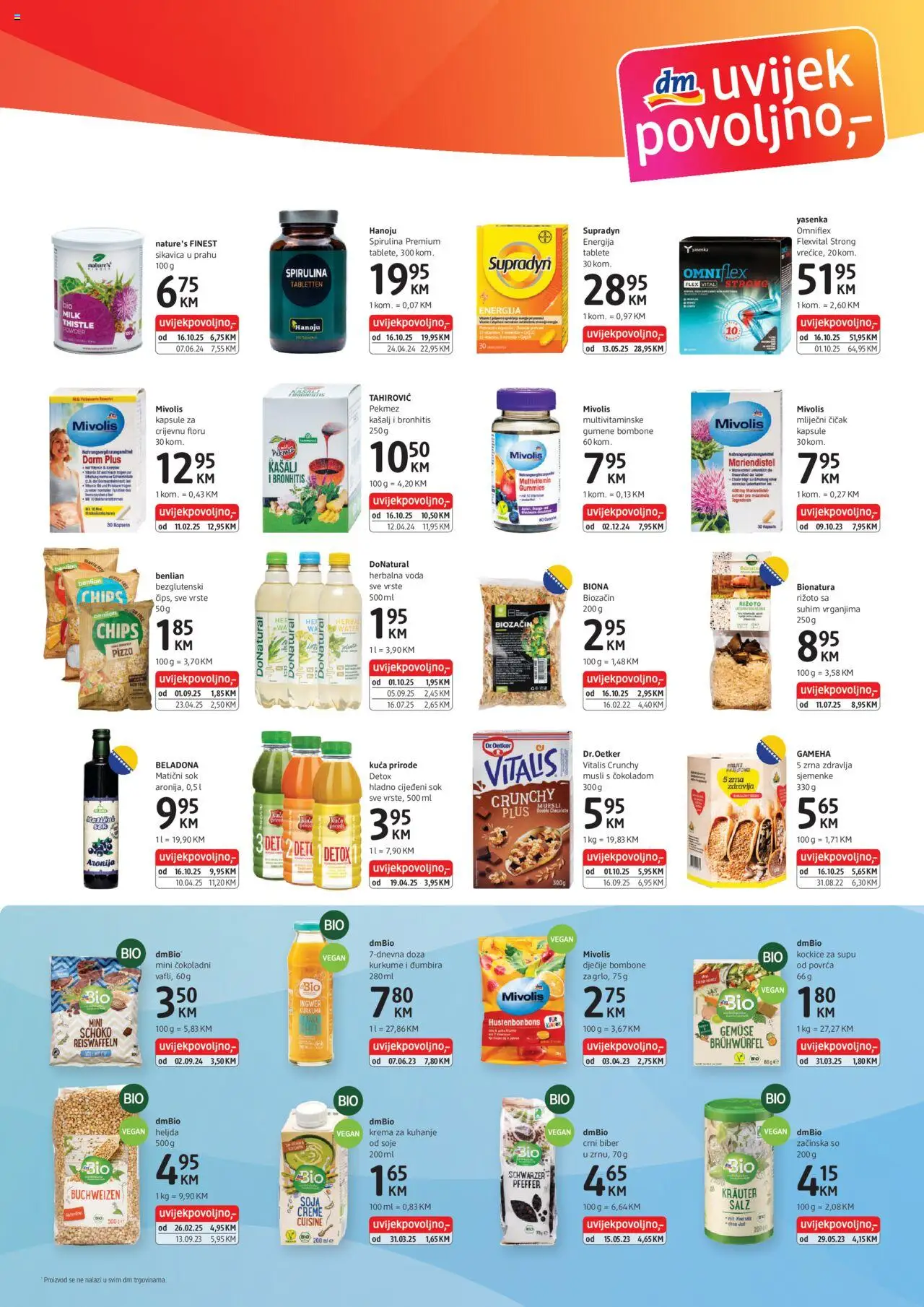 Pregled letka Katalog trgovine DM Drogerie vrijedi od 2025.10.16