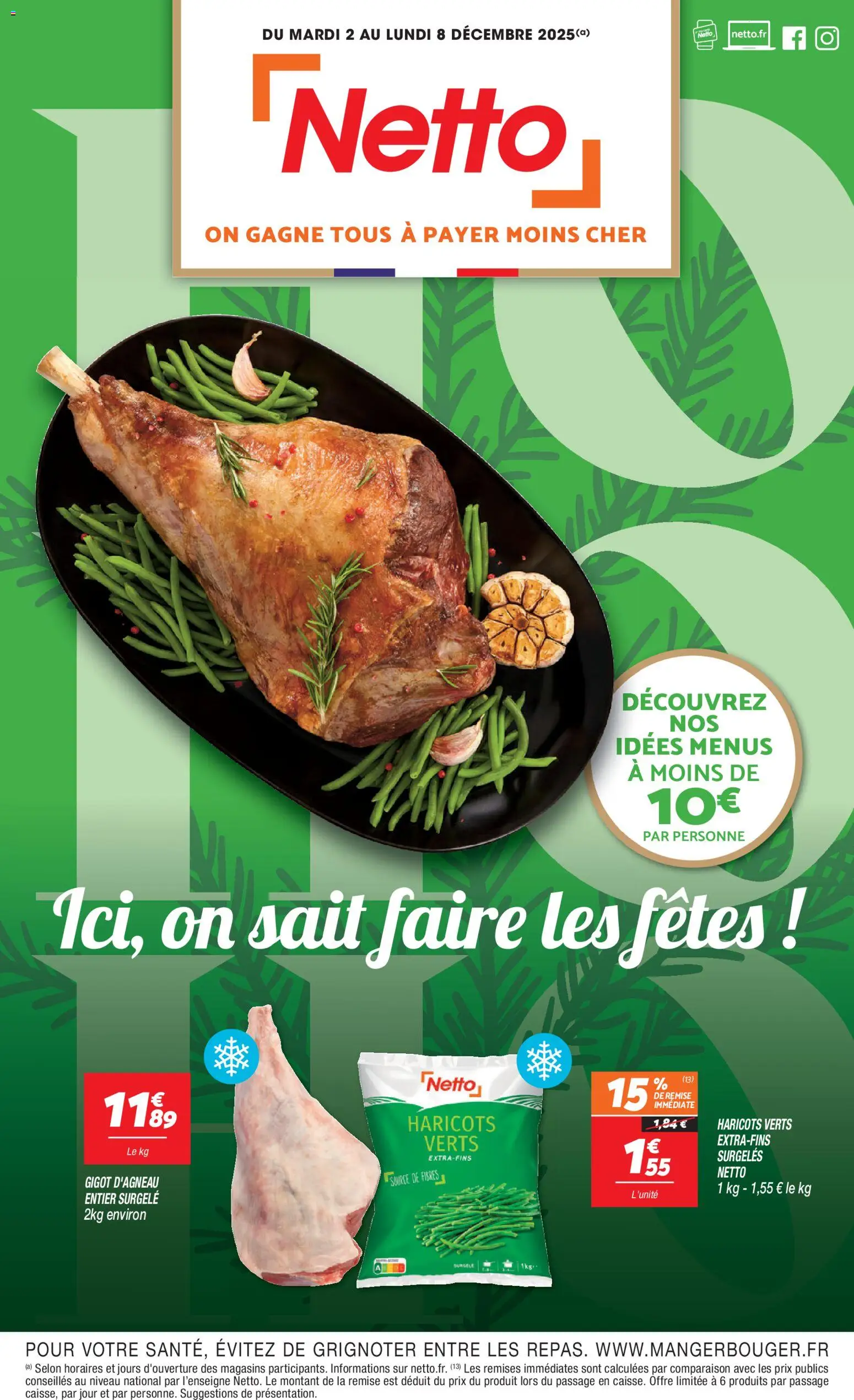 Prévisualisation de Festif ho ho ho du magasin Netto formulaire valide 02/12/2025