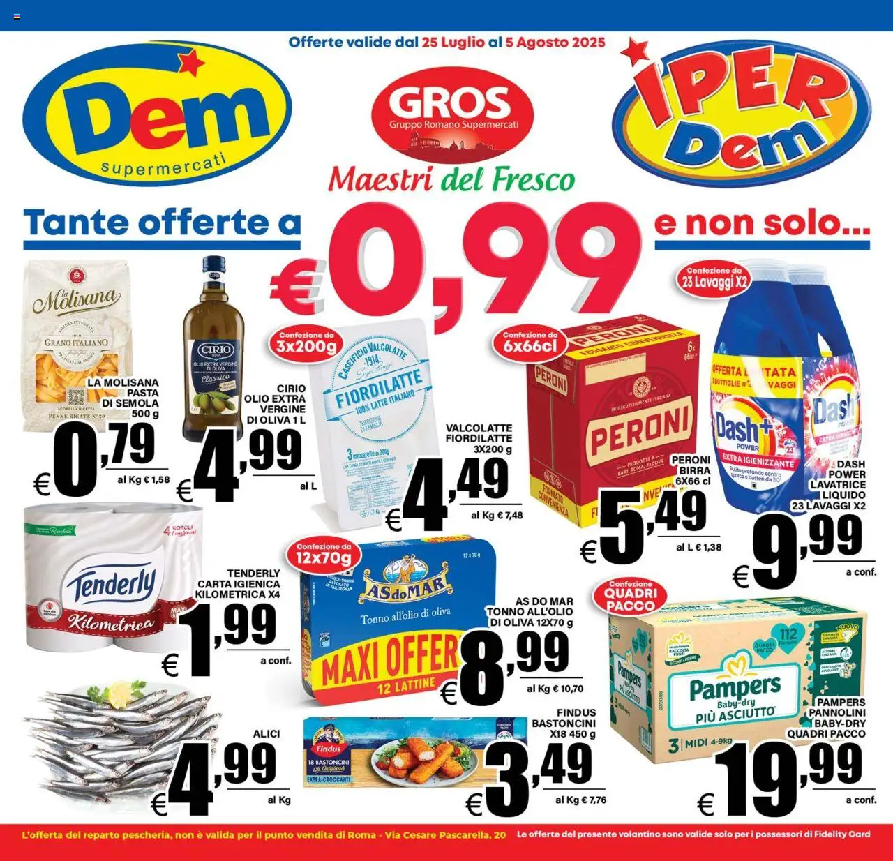 Volantino DEM valido da 25/07/2025 numero di pagina 1