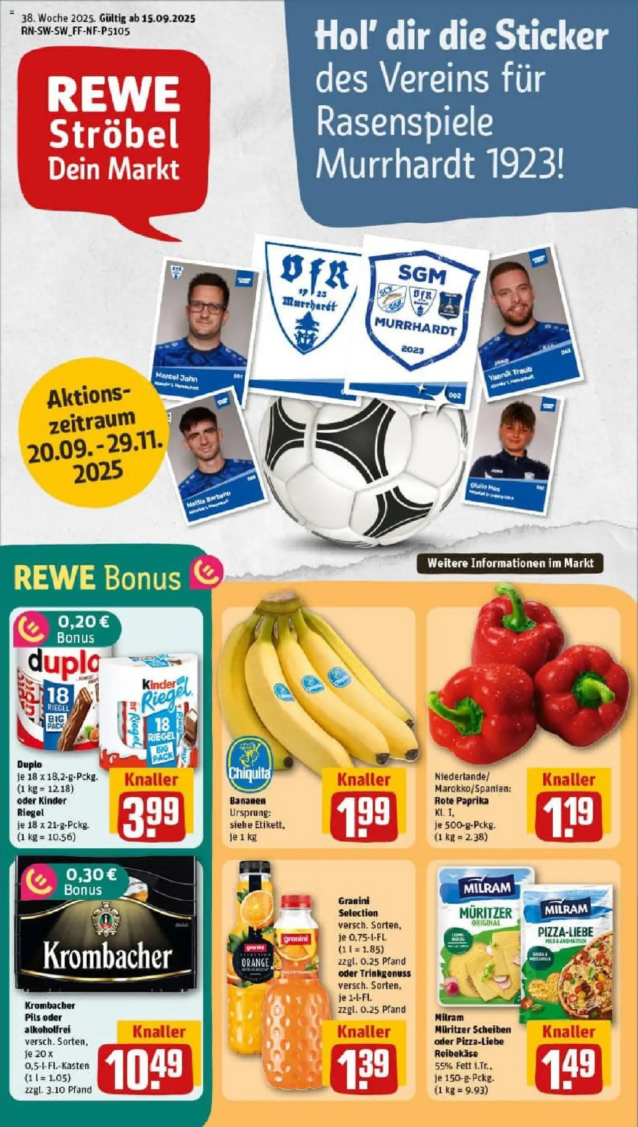 REWE Prospekt ab 14.09.2025 nächste Woche - Prospekt Murrhardt	