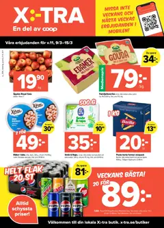 Förhandsgranska reklamblad Coop X:-TRA erbjudanden från butik Coop X:-TRA gäller från 09/03/2026