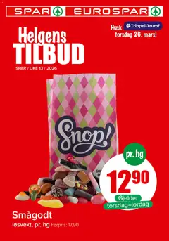 Forhåndsvis Spar Helgens Tilbud fra butikk Spar gyldig fra 26/03/2026