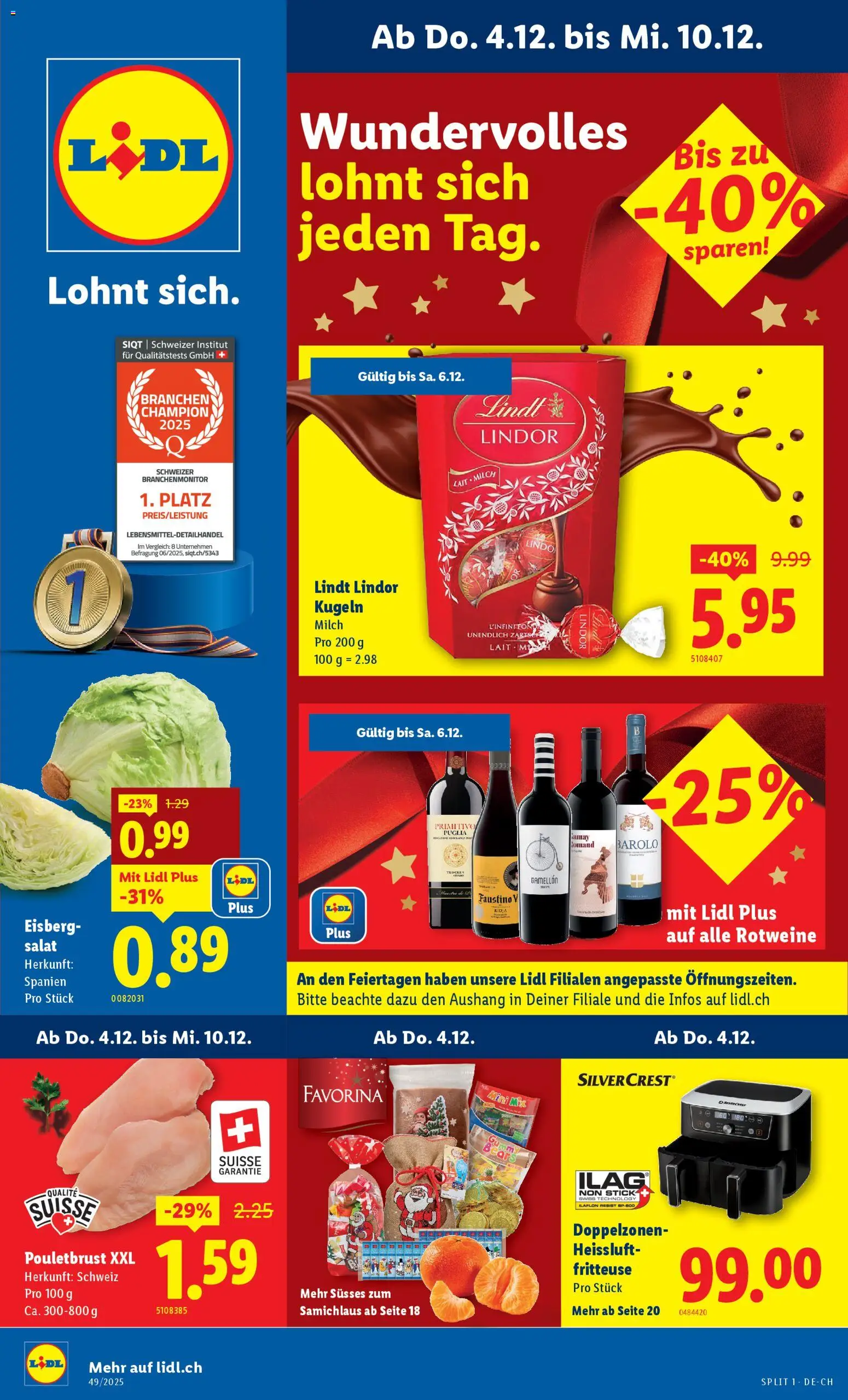 Vorschau des Merkblatts Aktionen vom Shop Lidl gültig von 04.12.2025 bis 10.12.2025