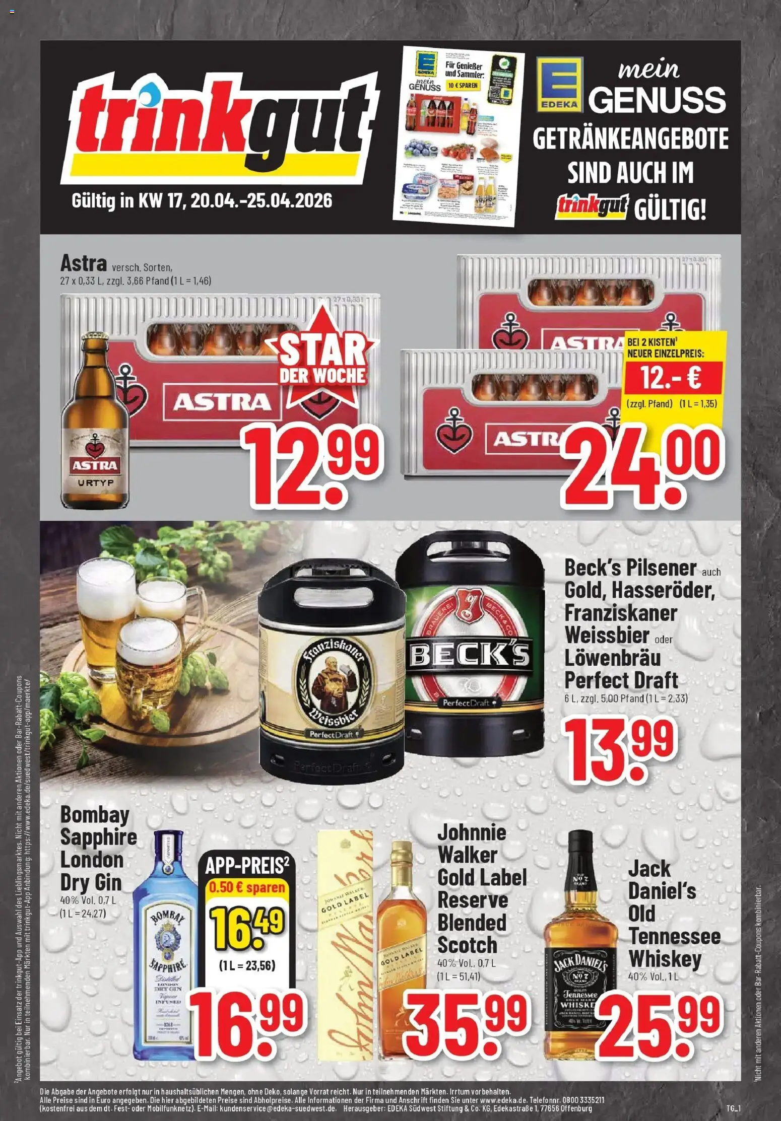 Vorschau von dem Prospekt des Geschäftes Trinkgut, gültig ab dem 20.04.2026