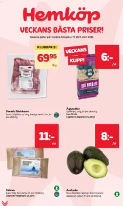 Förhandsgranska reklamblad Hemköp erbjudanden från butik Hemköp gäller från 20/04/2026