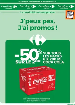 Prévisualisation de Catalogue J'peux pas j'ai promos du magasin Carrefour contact formulaire valide 04/11/2025