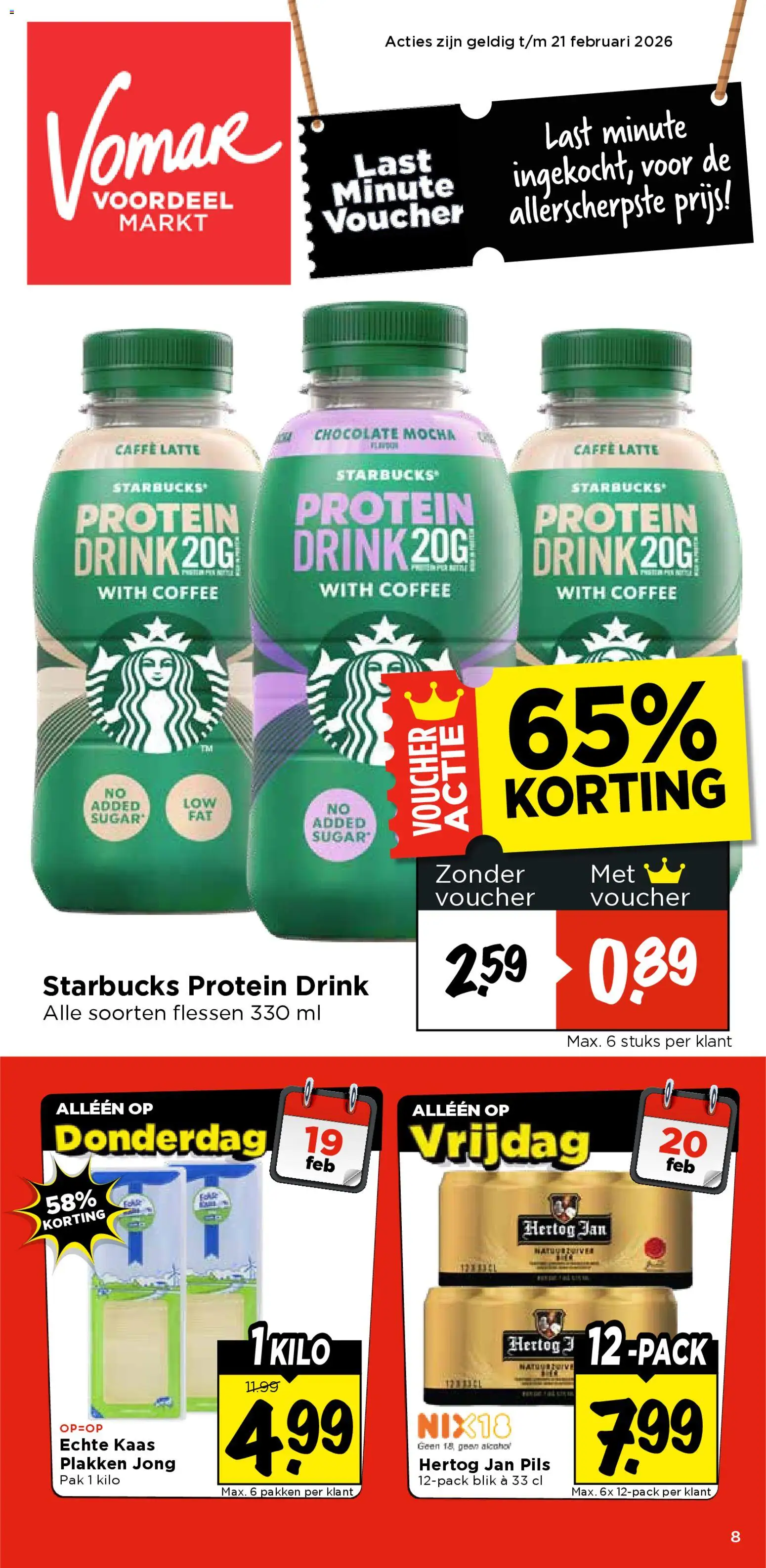 Voorbeeld van Weekend folder van winkel Vomar geldig vanaf 19-02-2026