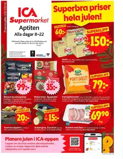 Förhandsgranska reklamblad Aktuella reklamblad ICA Supermarket från butik ICA Supermarket gäller från 01/12/2025