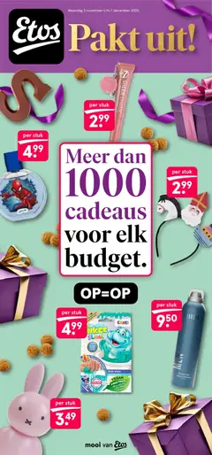 Voorbeeld van Folder van winkel Etos geldig vanaf 03-11-2025