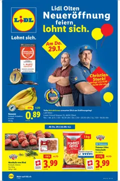 Vorschau des Merkblatts Aktionen Neueröffnung Olten vom Shop Lidl gültig von 29.01.2026 bis 04.02.2026