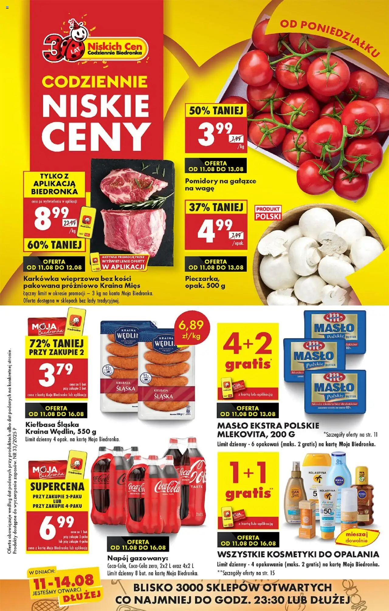 Biedronka gazetka promocyjna 11.08.2025 - "Nowa gazetka" - Numer strony 1