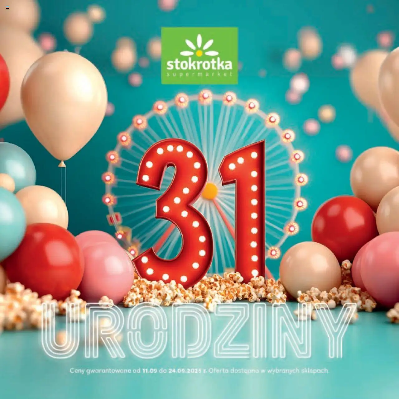 Stokrotka gazetka od czwartku 11.09.2025 >> "Urodziny" - Numer strony 1 - Stokrotka