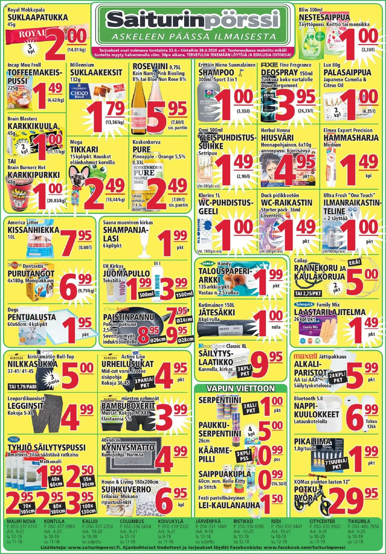 Kaupan Saiturinpörssi Saiturinpörssi tarjoukset esikatselu, voimassa 23/04/2026