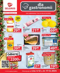 Pogląd gazetki "Oferta dla gastronomii" ze sklepu Selgros cash&carry ważnej od 04.12.2025