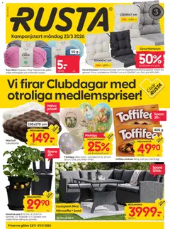 Förhandsgranska reklamblad Rusta erbjudanden från butik Rusta gäller från 23/03/2026