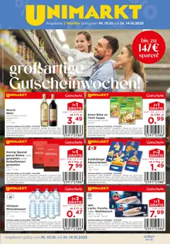 Vorschau der Angebote: Unimarkt Ost gültig ab 01.10.2025