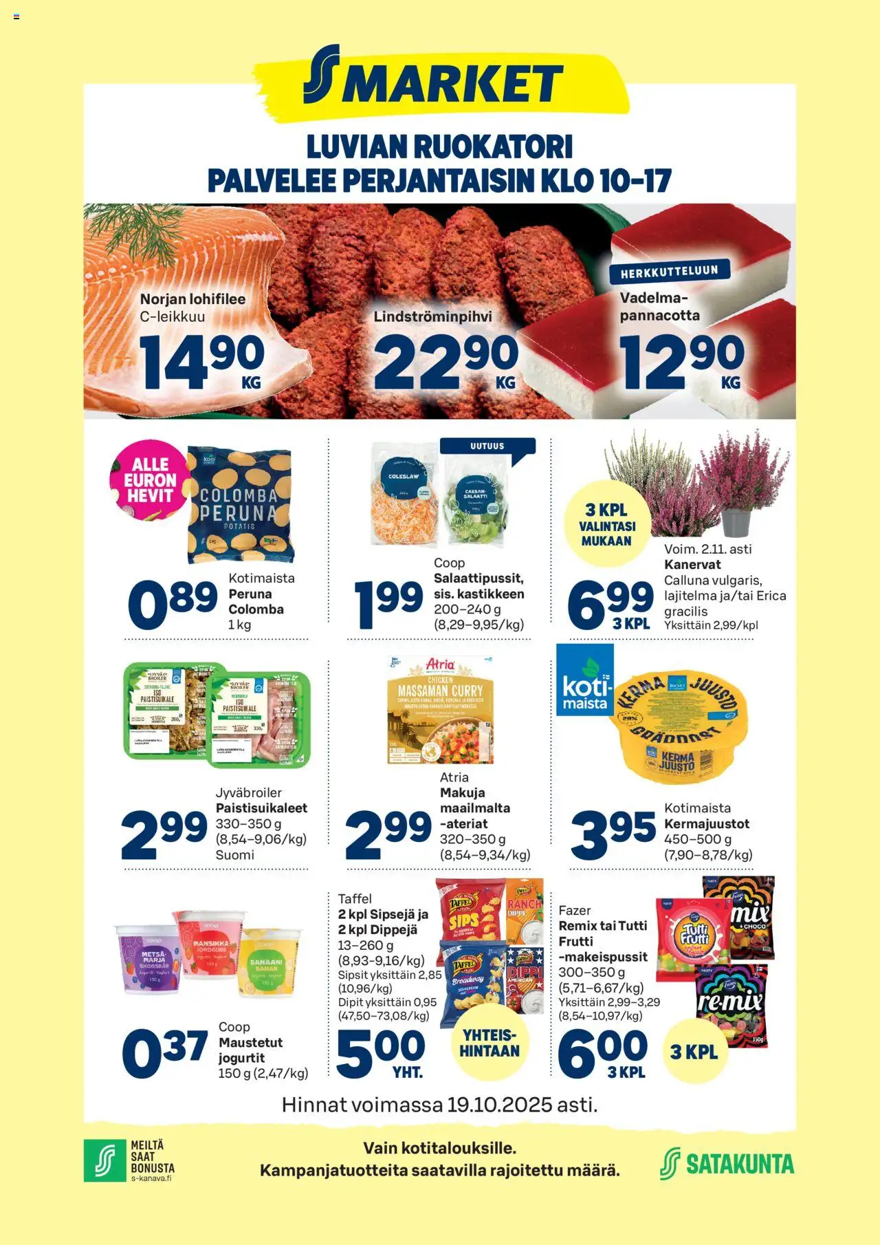 S-market-kaupan Luvia voimassa 15/10/2025 - Sivulla 1