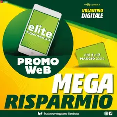 Anteprima dell'opuscolo Promo Web - Mega Risparmio dal negozio Elite Supermercati valido da 02/05/2025