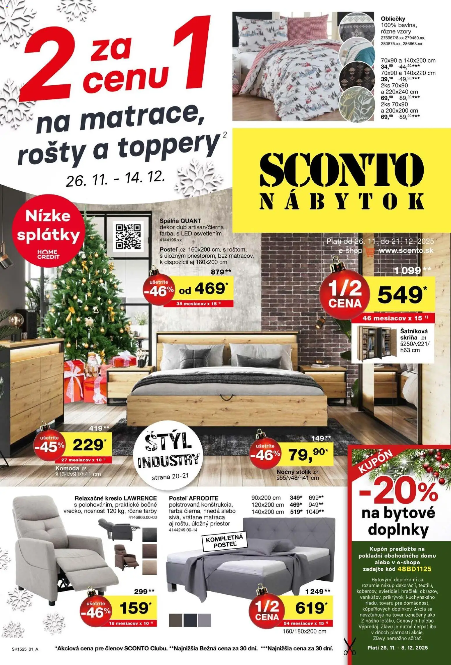 Náhľad Sconto nábytok letáku platného od 26.11.2025