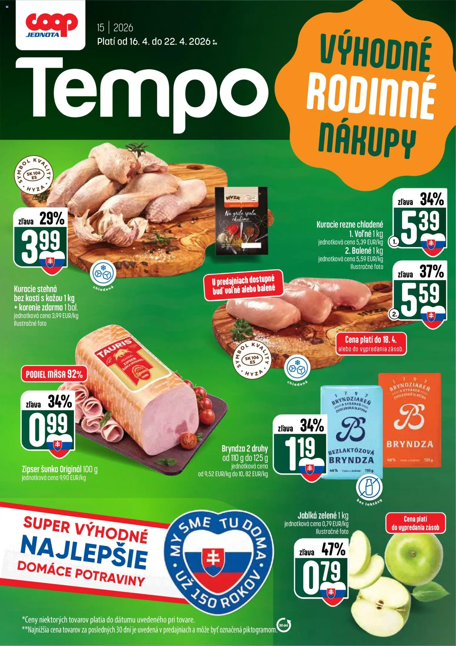 Náhľad COOP Jednota letáku platného od 16.04.2026