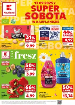 Pogląd gazetki "Super Sobota" ze sklepu Kaufland ważnej od 13.09.2025