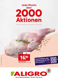 Vorschau des Merkblatts Aligro actionen 2000 Schlieren, Gossau SG, Frauenfeld, Rapperswil-Jona, Sargans, Bern, Brüttisellen, Pratteln, Emmen, Spreitenbach vom Shop Aligro gültig von 23.03.2026 bis 28.03.2026