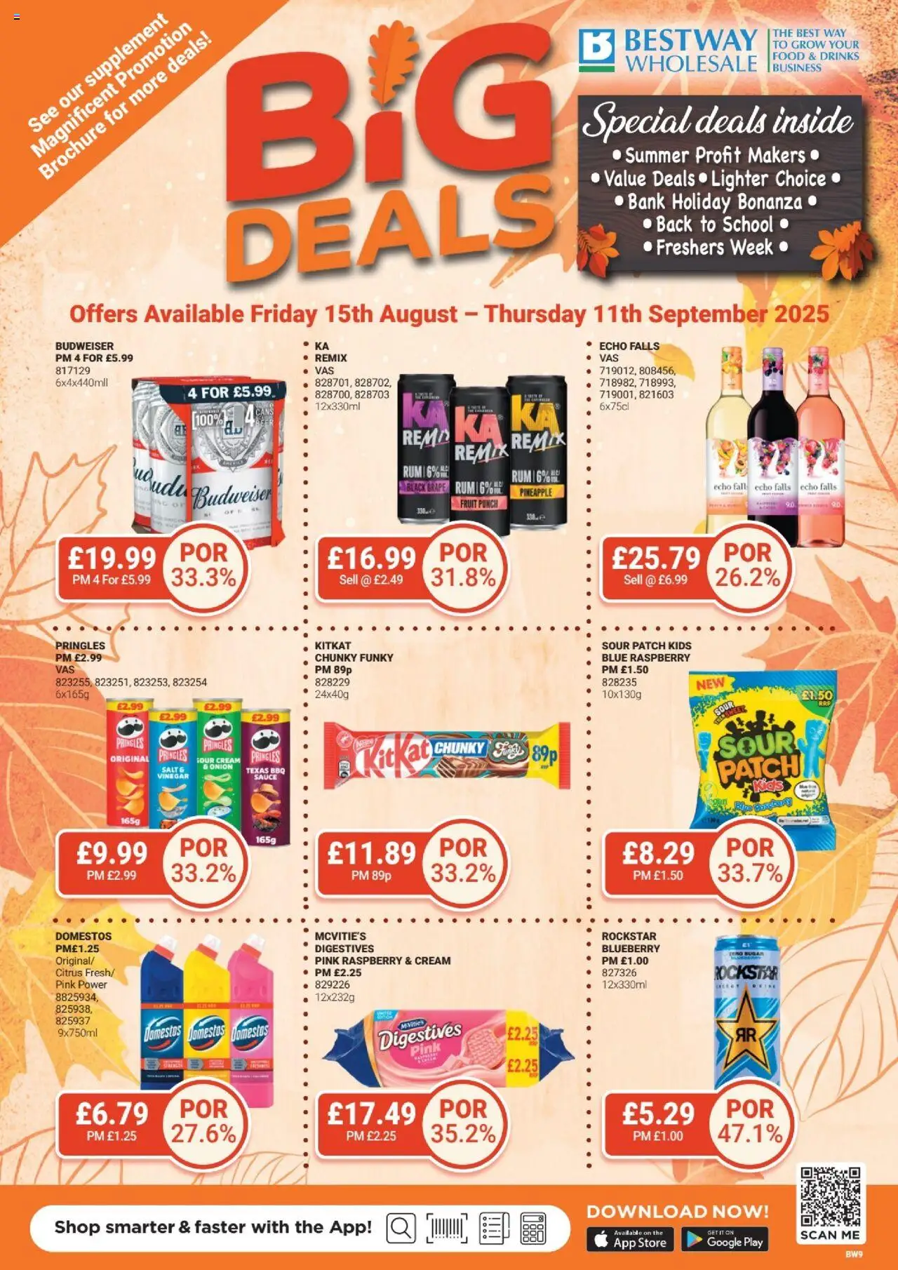 Bestway shop The Big Deals Brochure valid from 15/08/2025 - Page number 1