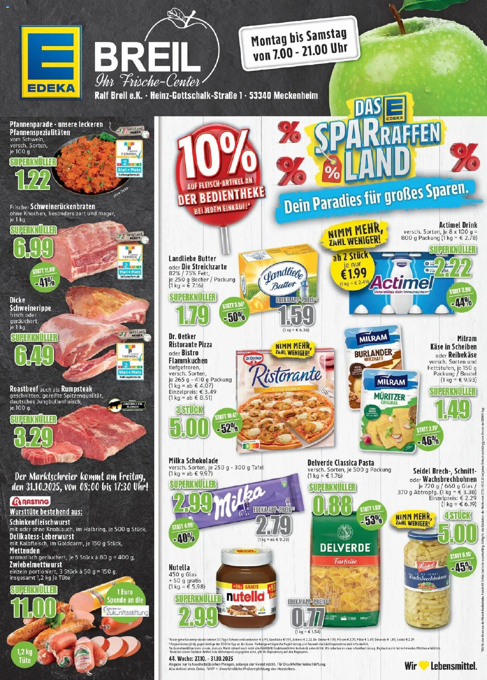 EDEKA Prospekt ab 26.10.2025 - Prospekt Meckenheim Online