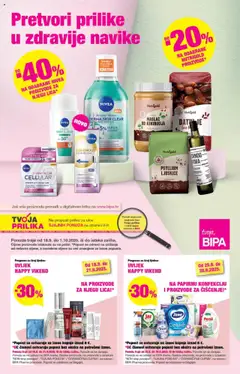Pregled letka Katalog trgovine Bipa vrijedi od 18.09.2025