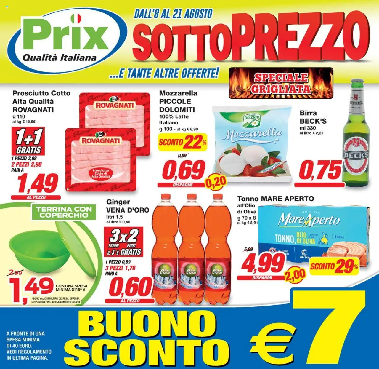 Volantino Prix valido da 08/08/2025 numero di pagina 1