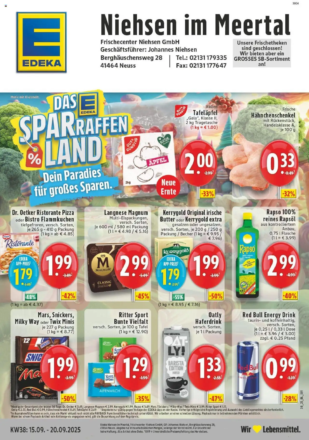 EDEKA Prospekt ab 14.09.2025 - Prospekt Neuss-Meertal Online
