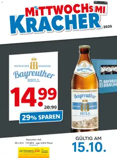 Vorschau von dem Prospekt des Geschäftes Getränkeland, gültig ab dem 15.10.2025