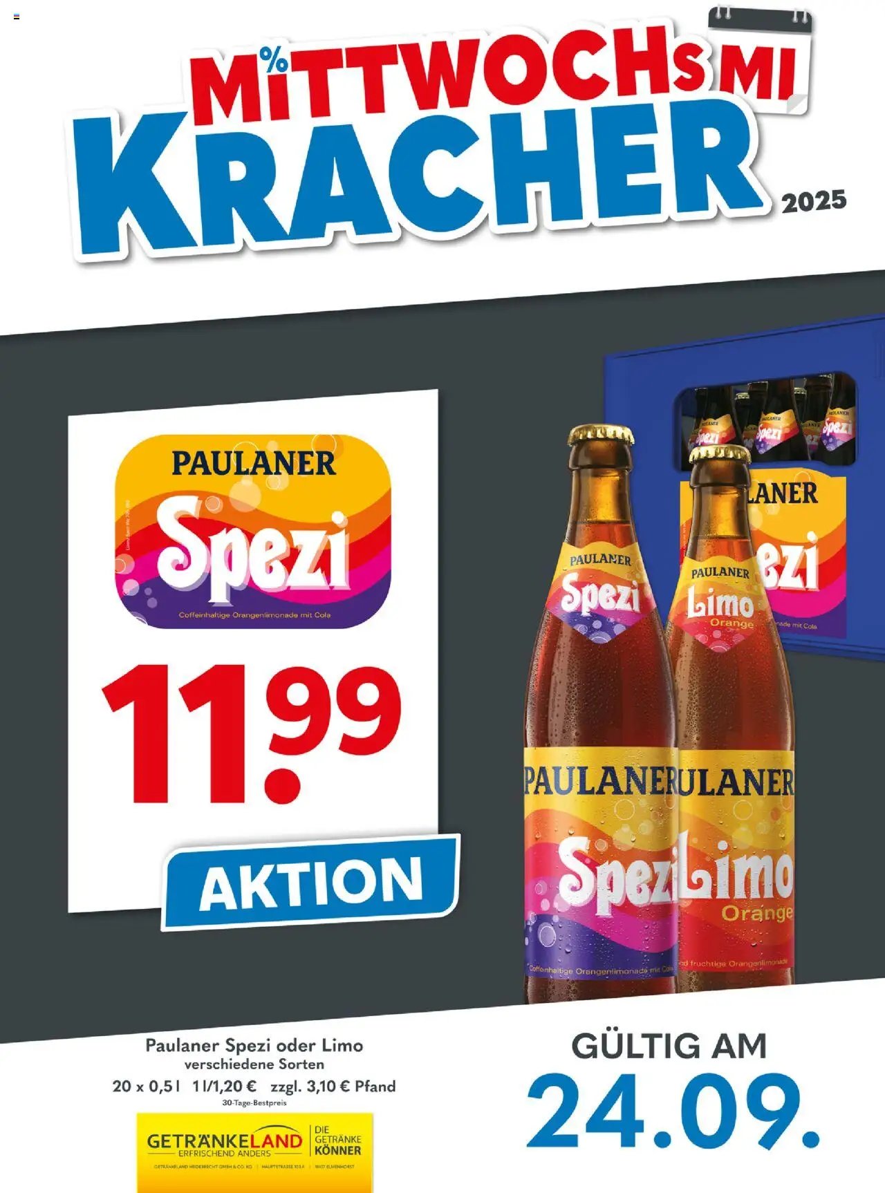 Getränkeland Mittwochs Kracher (vom 24.09.2025 - 24.09.2025)