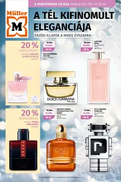 Müller - A parfüméria világa megtekintése, amely érvényes 2026.01.05.-től