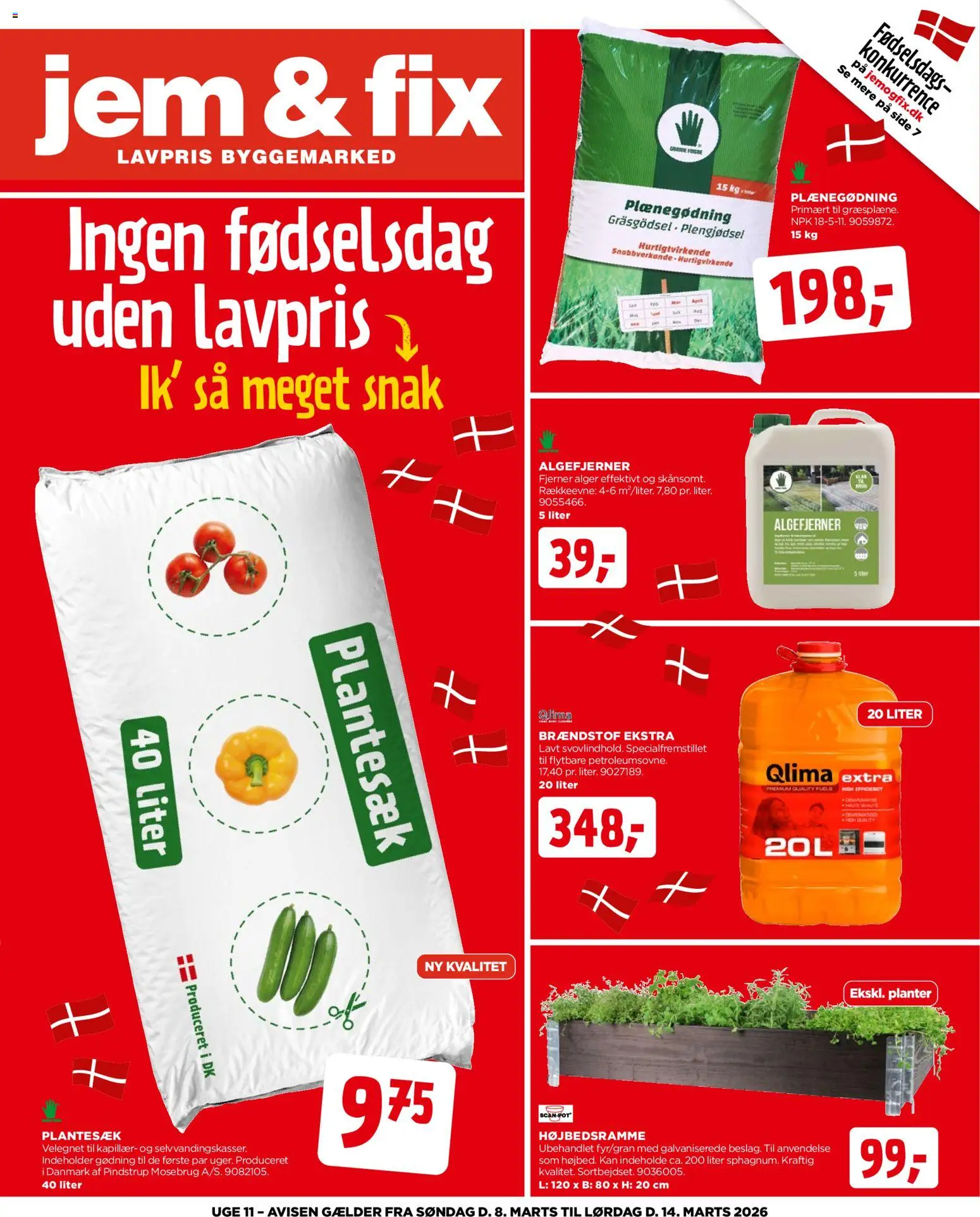 Eksempel på tilbudsavis Jem & fix - Tilbudsavis uge 11 fra butik Jem & fix gyldig fra 08/03/2026 - Søm