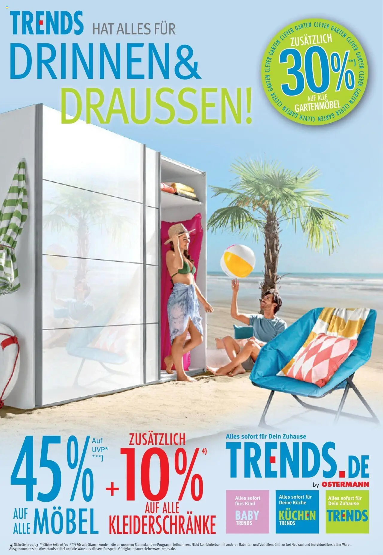 Trends Ostermann Trends: Neue Möbel wirken Wunder. (vom 14.06.2025 - 27.06.2025) - Kuchen, Küche, Gartenmöbel