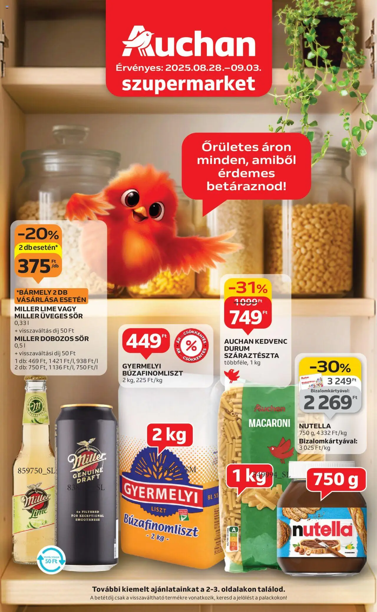 Auchan aktuális szórólap, érvényes 2025.08.28.-től - 1 oldal