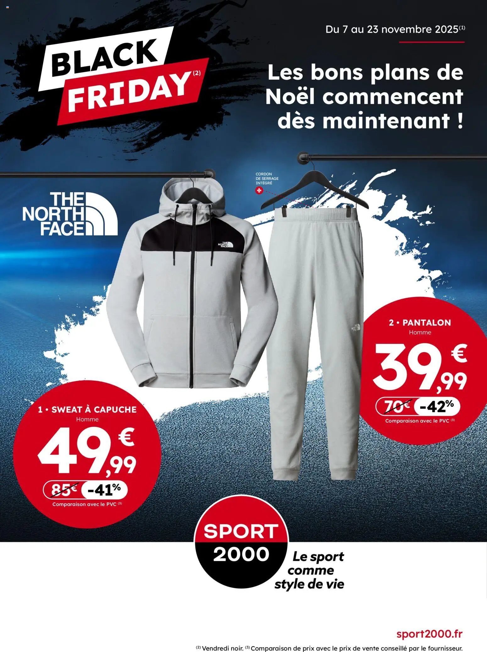 Prévisualisation de Black Friday du magasin Sport 2000 formulaire valide 07/11/2025 - Sweat à capuche