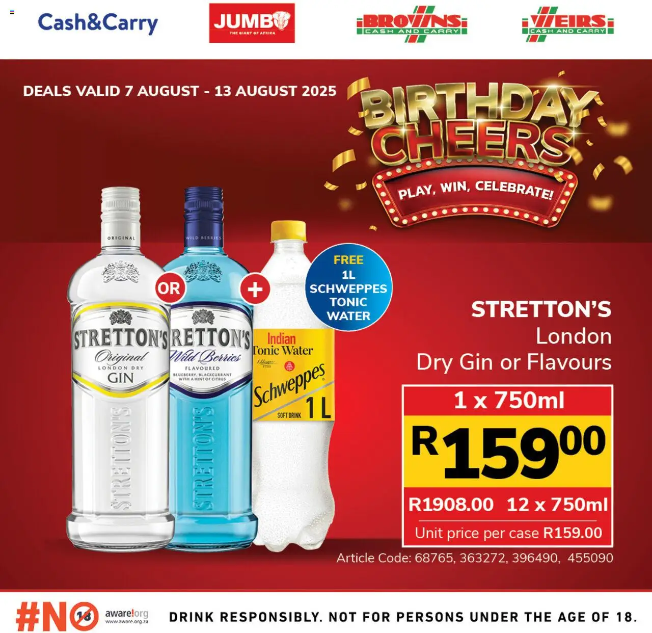 Jumbo Bulk Liquor Specials from 07/08 - 13/08/2025 > Promotions