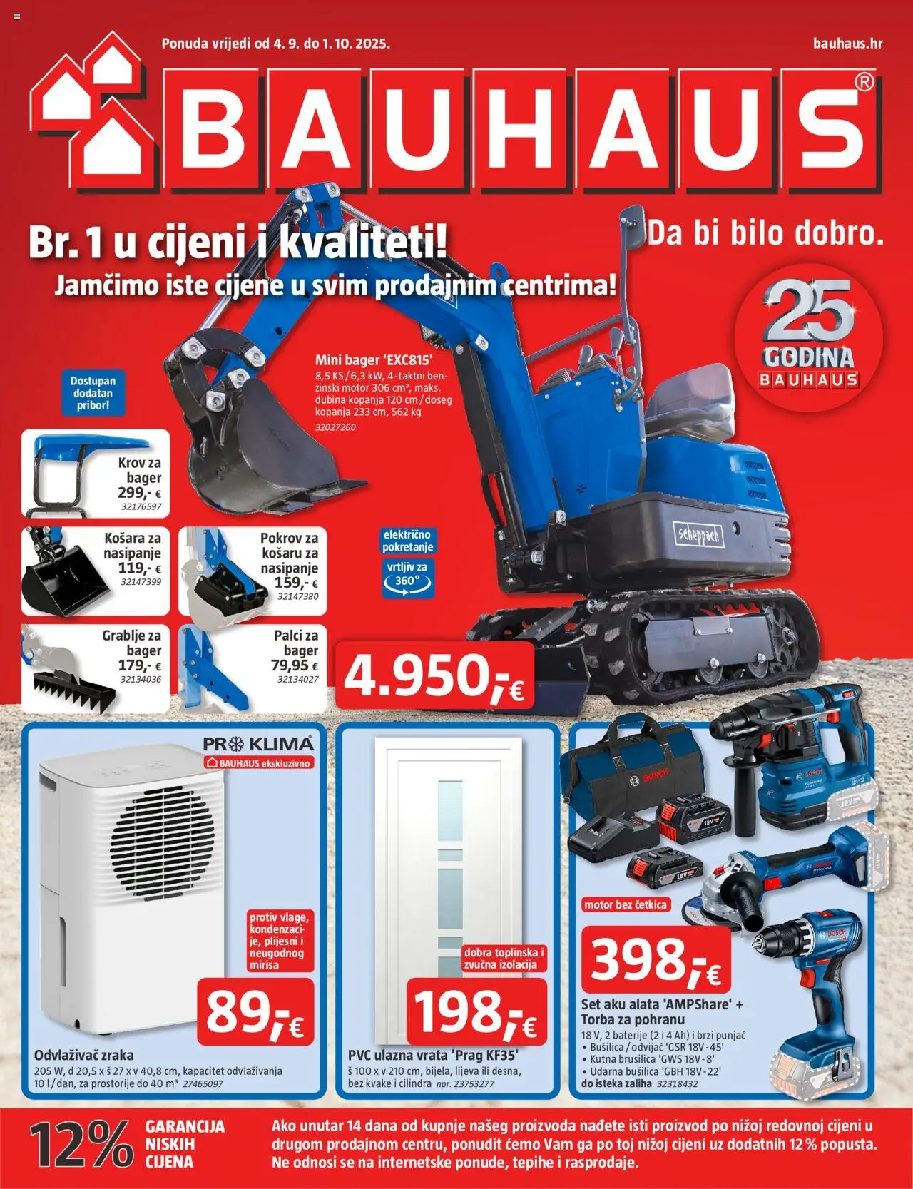 Bauhaus aktualni Katalog vrijedi od 04.09.2025 - tjedna akcija broj stranice 1