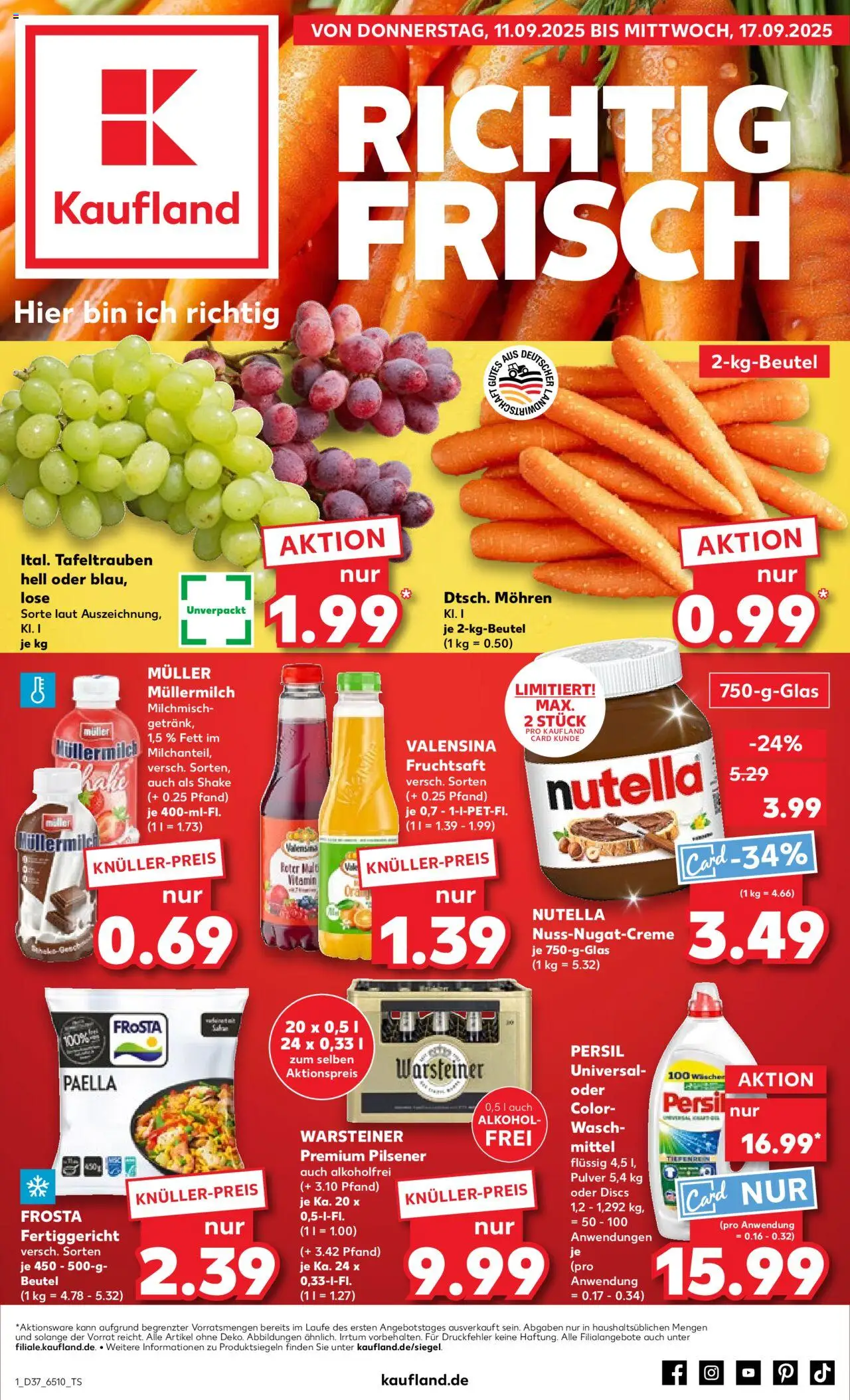 Kaufland DE shop DE Folder Köln geldig vanaf 11-09-2025 - Paginanummer 1