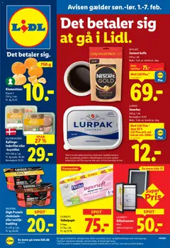Eksempel på tilbudsavis Tilbudsavis fra butik Lidl gyldig fra 01/02/2026